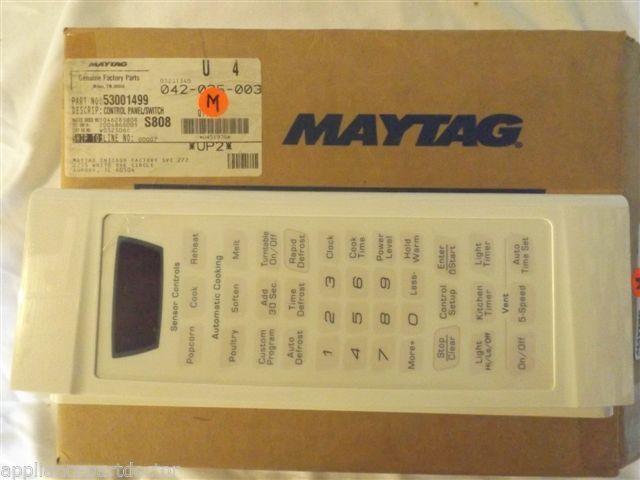 MAYTAG MICROWAVE 53001499 Control Panel/switch Asy (bsq) NEW IN BOX MAYTAG MICROWAVE 53001499 Control Panel/switch Asy (bsq) NEW IN BOX
